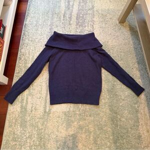 Elegant purple Off-Shoulder Sweater